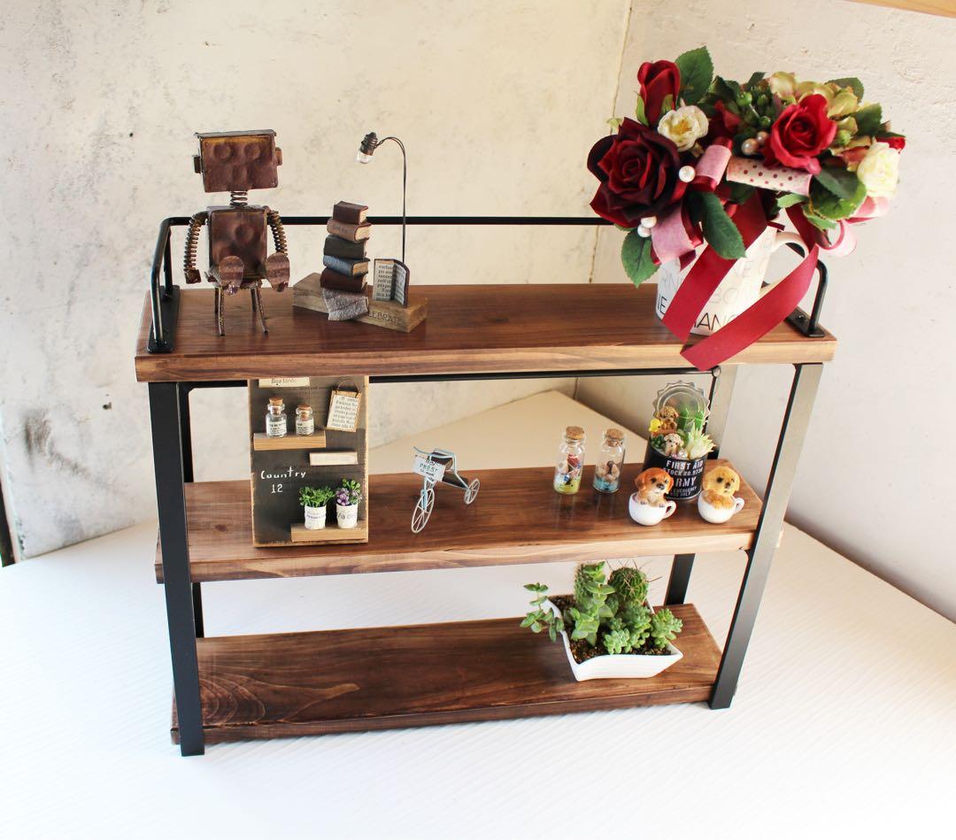 アイアン3段飾り棚・アイアンスパイスラック