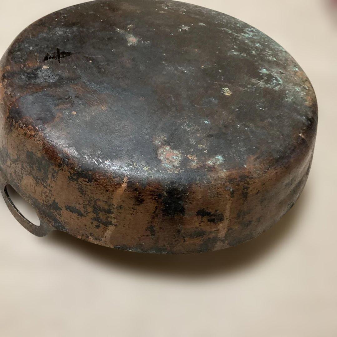 銅製 天ぷら鍋　揚げ物鍋 2つのハンドル付き