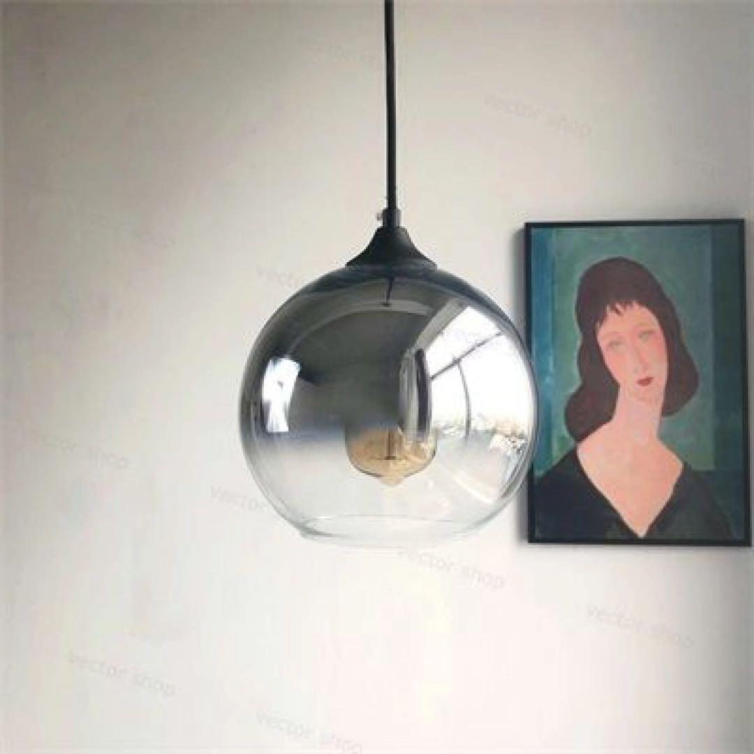 北欧 ペンダントライト(シルバー)×3 引掛シーリング用