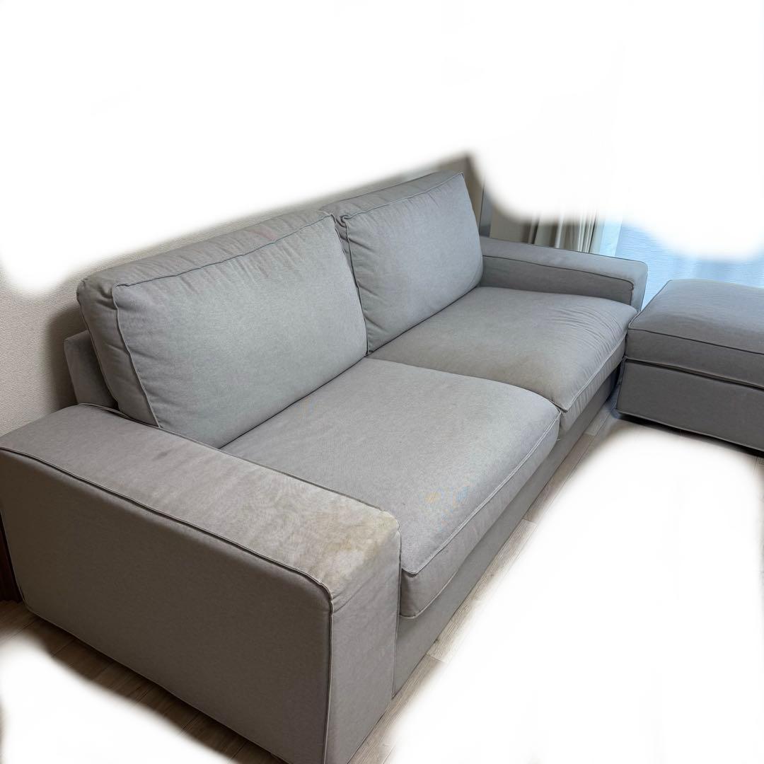 IKEA シーヴィク オットマン付き