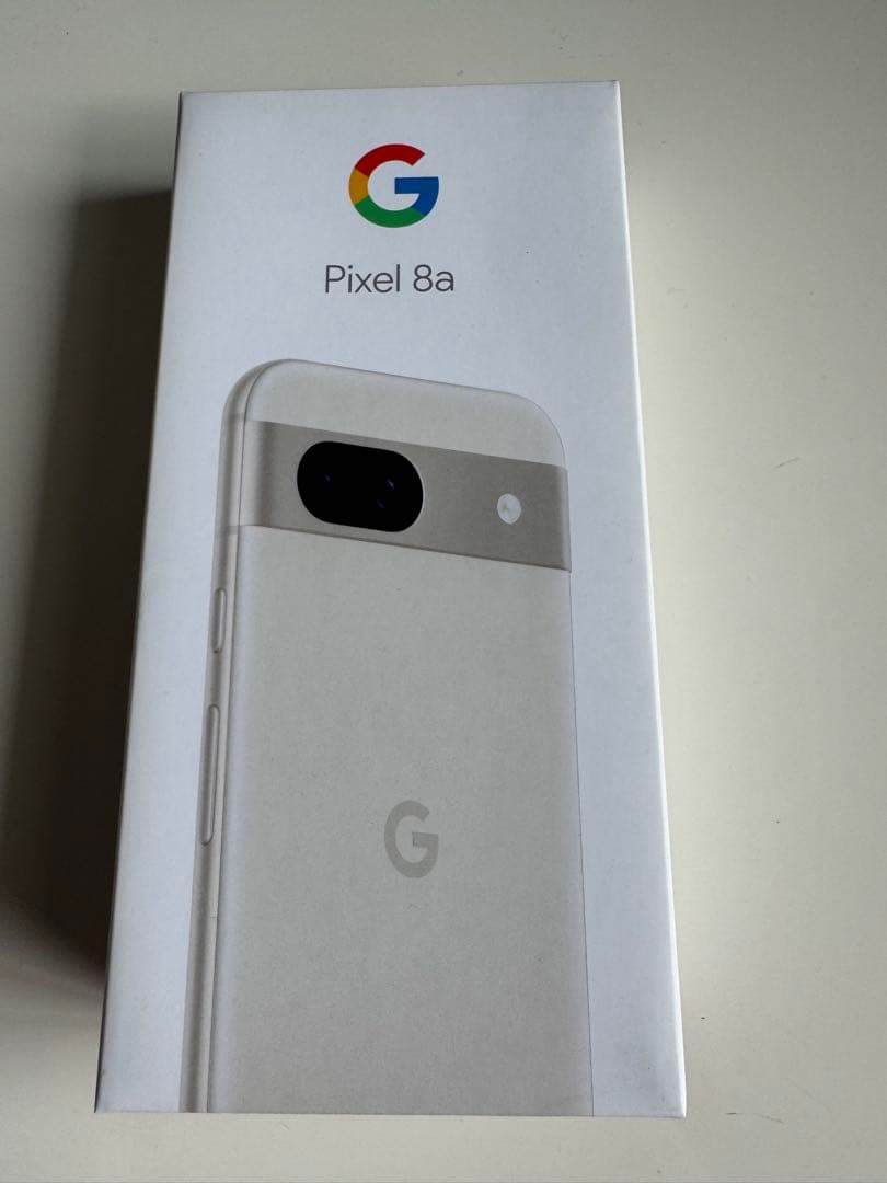 Google Pixel 8a ポーセリン 本体 保護フィルム、ケース付