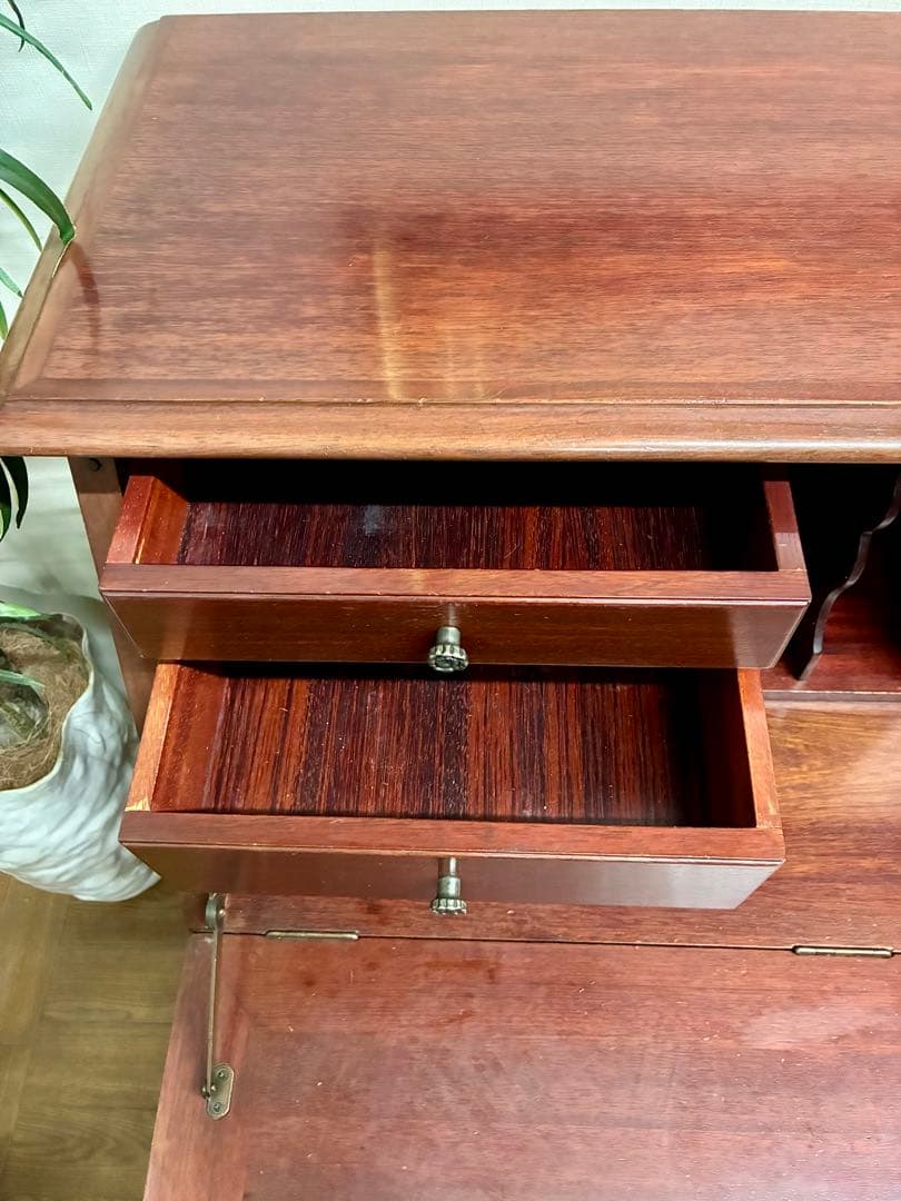 yU☆管394☆英国製☆アンティーク☆ライティングビューロー☆机