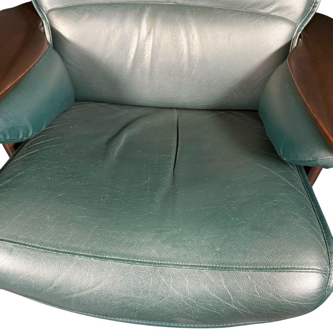 もなみり　本体のみ　HR732 カリモク 本革 リクライニング回転チェア