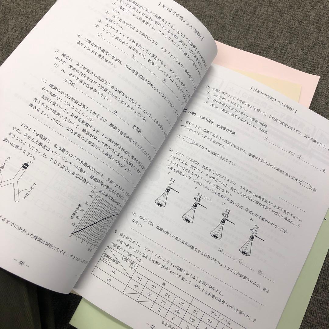 早稲田アカデミー　JGの理科　テーマ別過去問　書き込みほぼ無良品　2023年受験