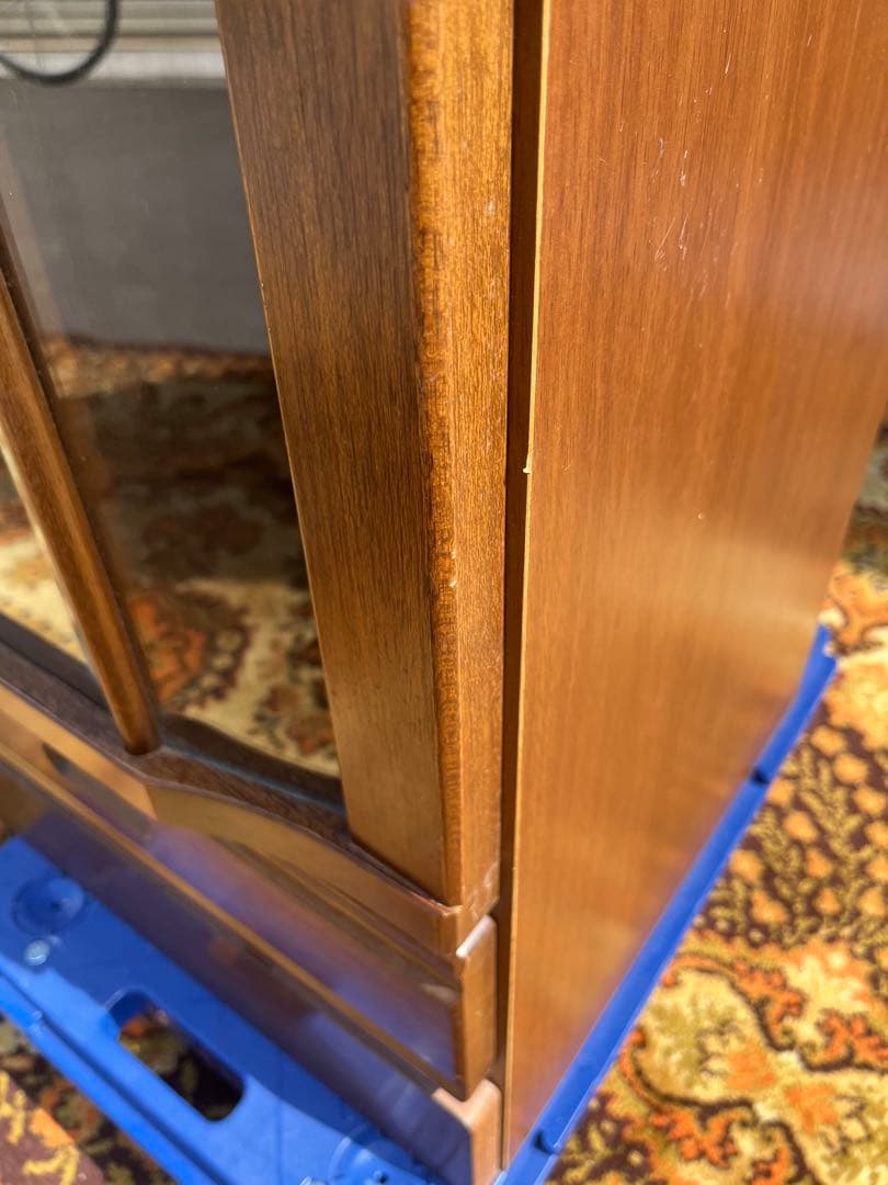 ガラスキャビネット アンティーク インテリア 飾り棚 食器棚 棚