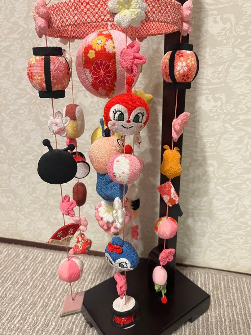 美品　アンパンマン 吊るし雛　ひな祭り　お雛様