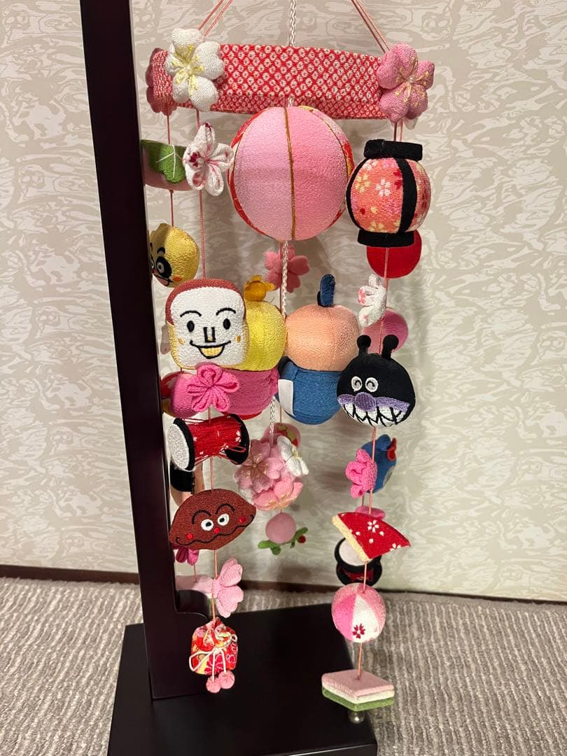 美品　アンパンマン 吊るし雛　ひな祭り　お雛様