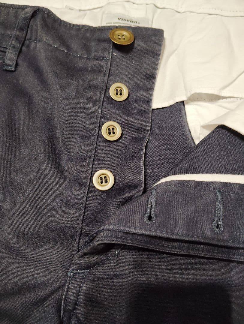 visvim　ヴィズヴィム　ボトムス　チノパン　メンズ　ネイビー　M　稀少