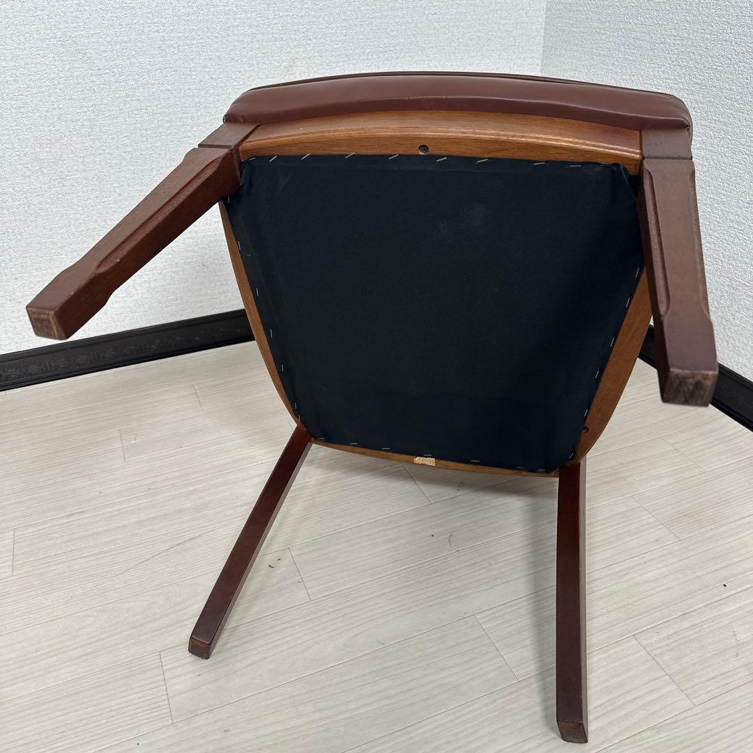 マルニ木工 地中海 本革チェア 高級クラシック家具 ダイニングチェア ※i4※