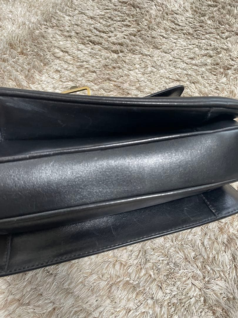 CELINE セリーヌ　ショルダー　バッグ　ブラック ヴィンテージ レザー