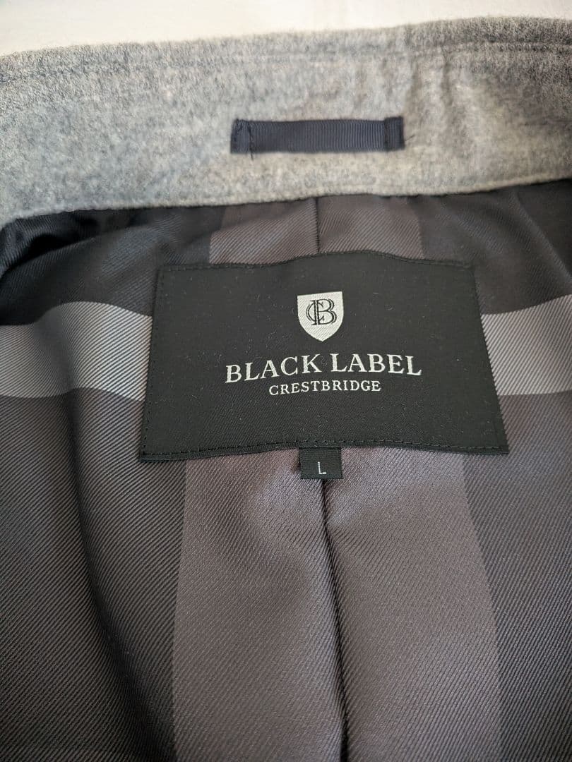 ウールピーコート グレー ダブルボタン ダウンピーコート ダウンコート