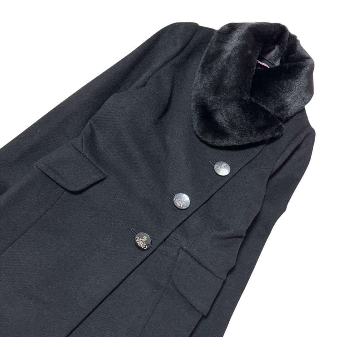 極美品✨Vivienne Westwood ファーミントカラー　変形ウールコート