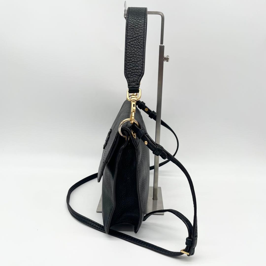 Tory Burch 2wayショルダーバッグ　ハンドバッグ　レザー　フラップ