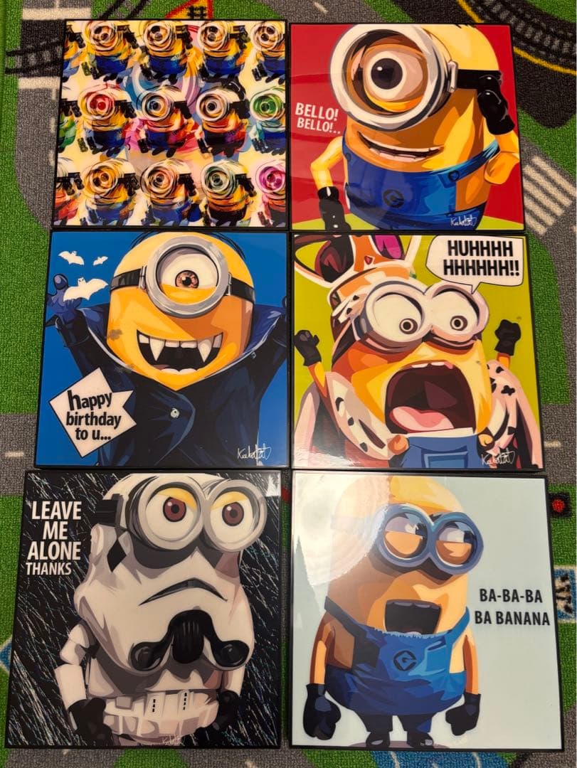 ミニオン　ポップアートパネル 6枚セット