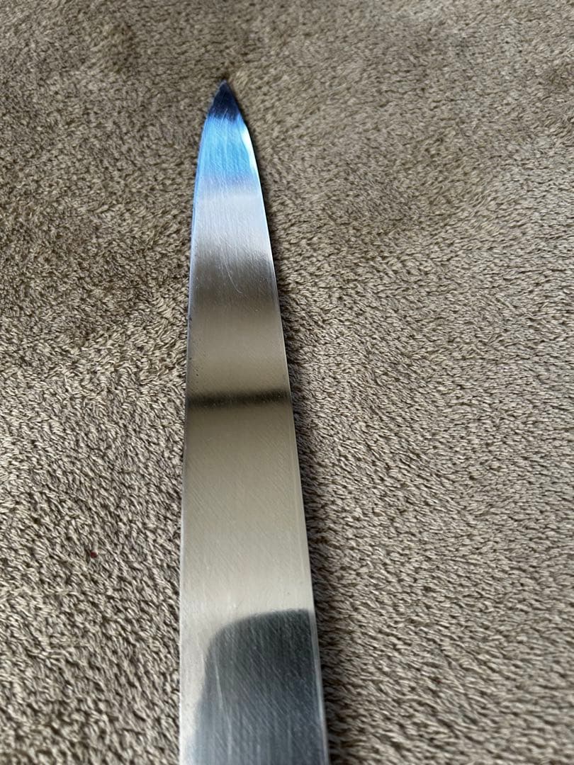 柳刃包丁 36cm 片刃 白二鋼 黒檀柄