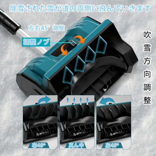 除雪機 電動除雪機 コードレス 雪かき 21V/4.0Ah 軽量 折り畳み