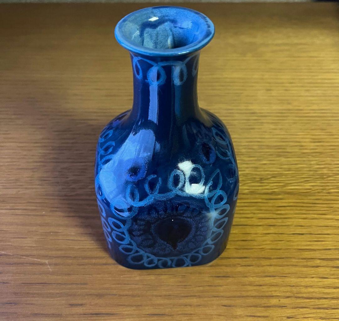 ARABIA　HLA　花瓶 (ブルー・15.5cm)