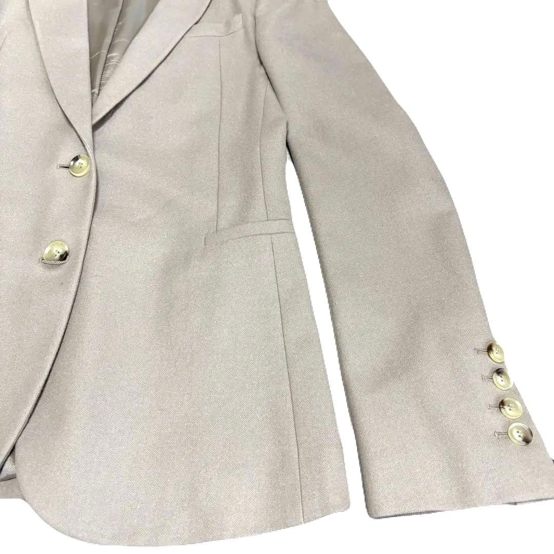 GUCCI ジャケット 38 ベージュ カシミヤ混 グッチテーラードジャケット