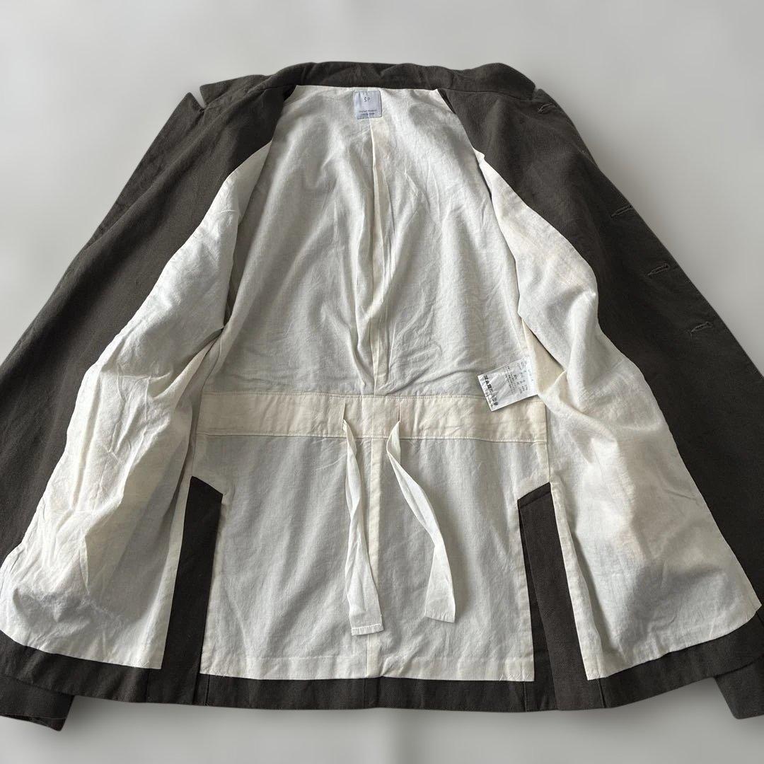 美品 ✨ŠP SP エシュペー ウール リネン ジャケット カーキ サイズ0