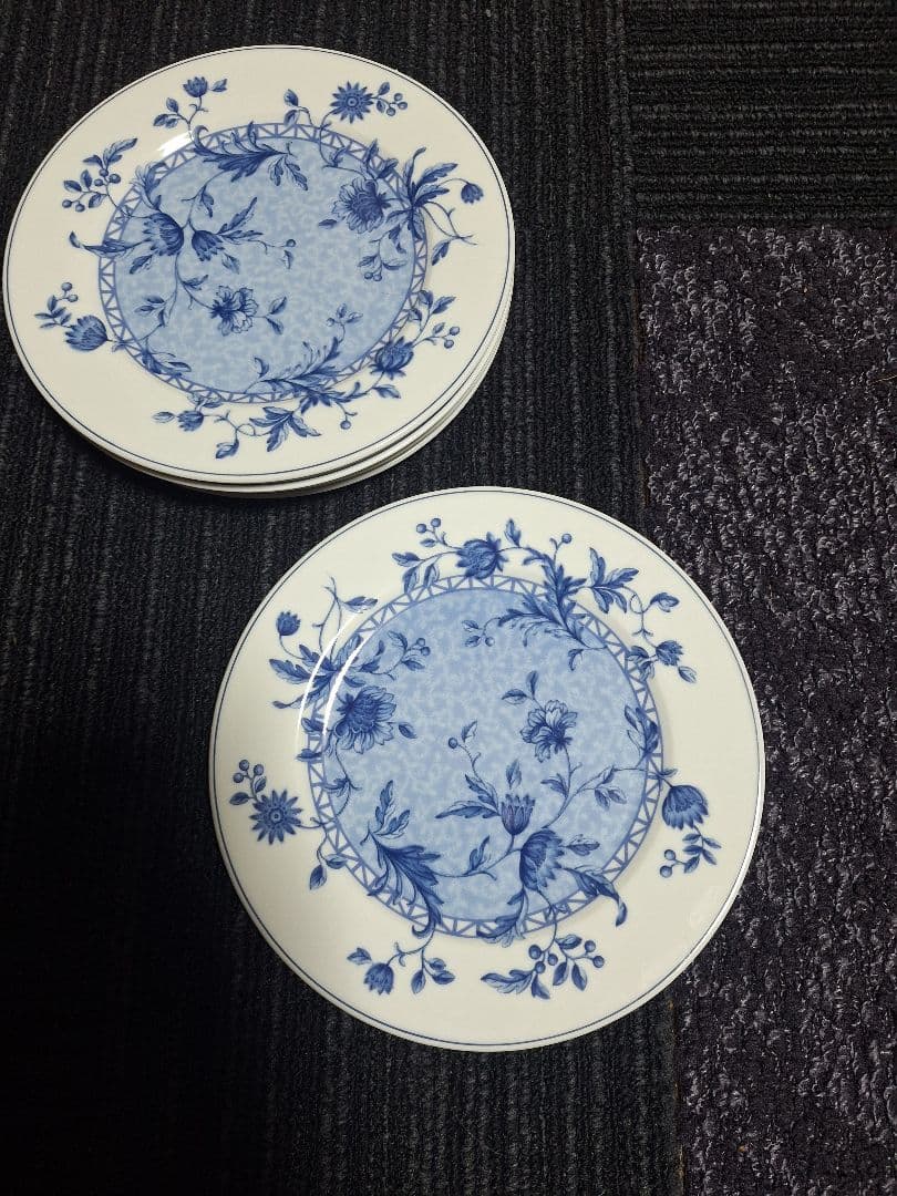 Woodland 　ミカド　 青白花柄皿 5枚セット