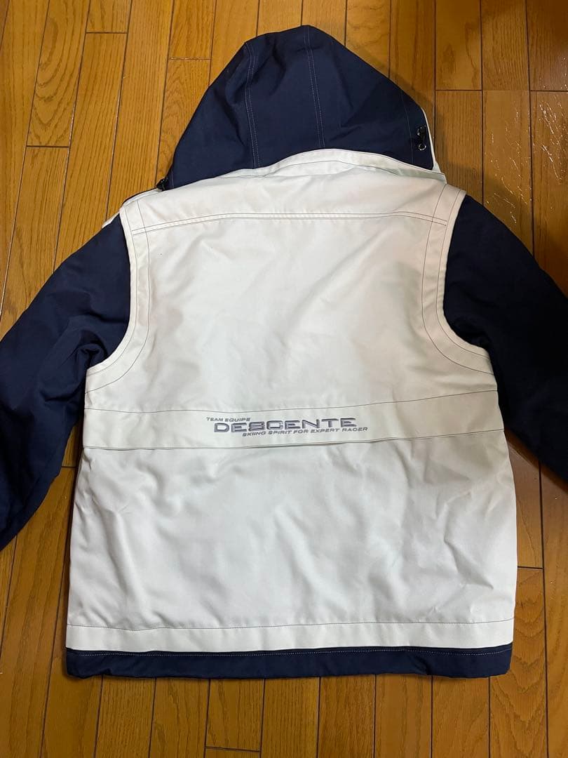 DESCENTE スキーウェア ホワイト/ネイビー