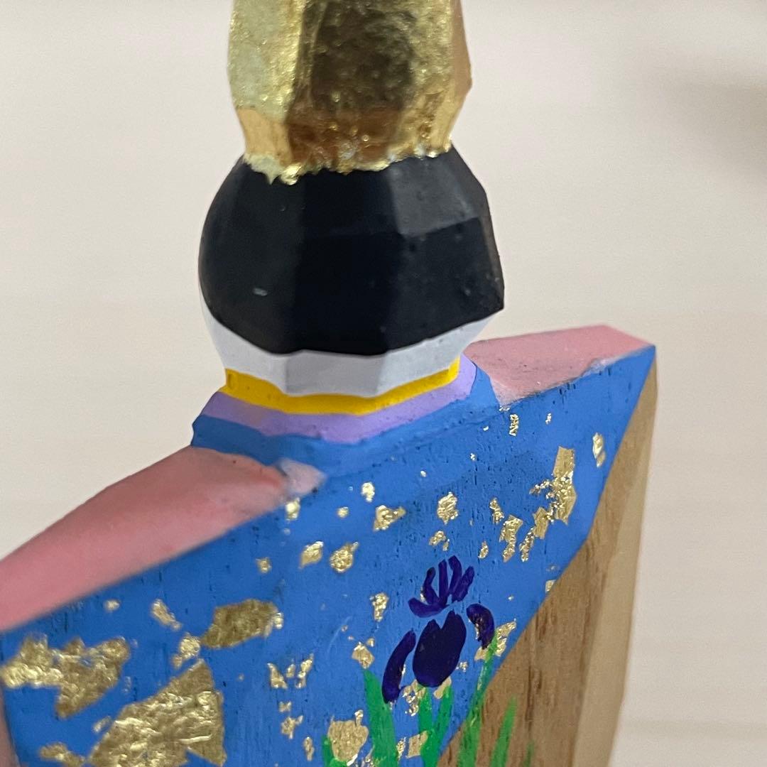 奈良一刀彫　木彫り　雛人形　立雛　S1158