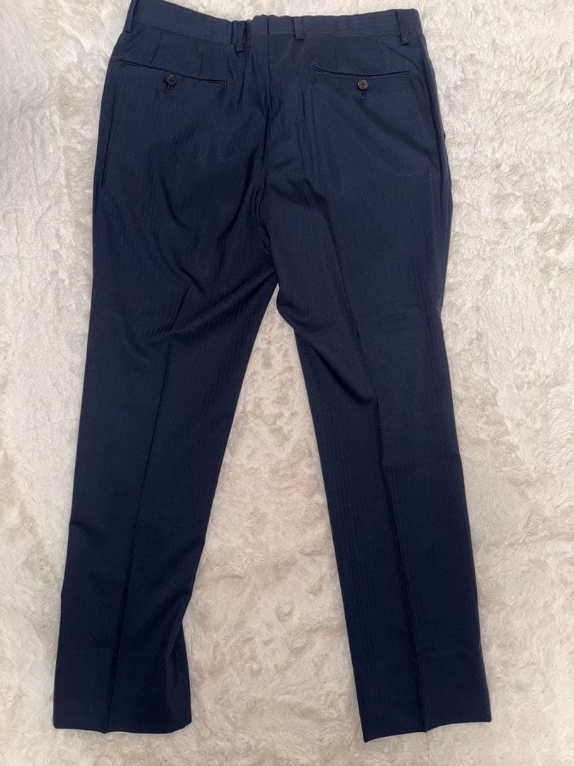 ✨極美品 ✨ポールスミス ネイビー ストライプ 3ピース スーツ ビジネス