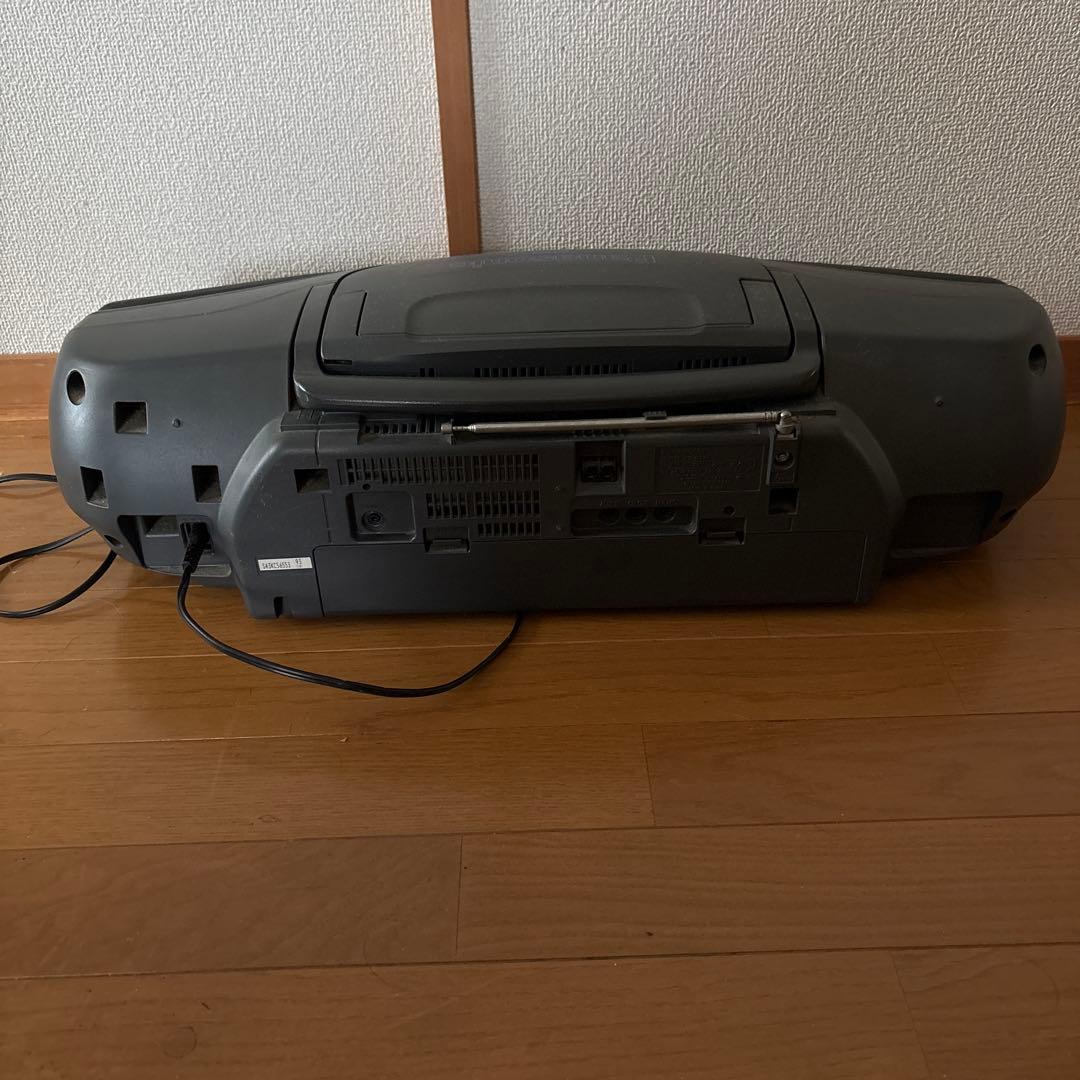 PanasonicポータブルCDプレーヤー Wカセット 電池でコードレス可