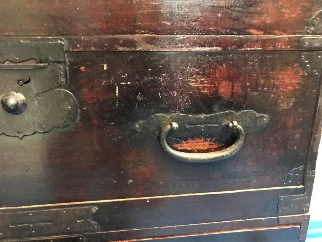 和タンスオールドアンティーク和家具日本家具民芸家具キャビネット木目棚収納棚 横浜