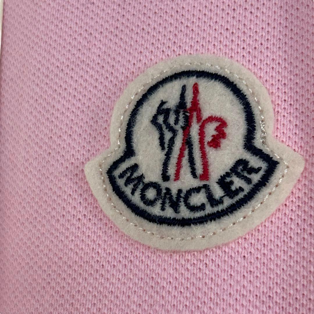 【未使用レア】MONCLER モンクレール半袖ポロシャツ ピンク メンズS