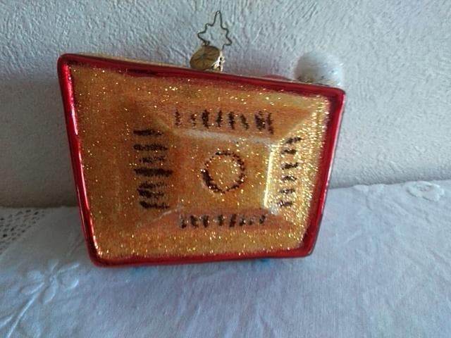 クリストファー・ラコ　ガラスオーナメント　テレビジョンからサンタクロース