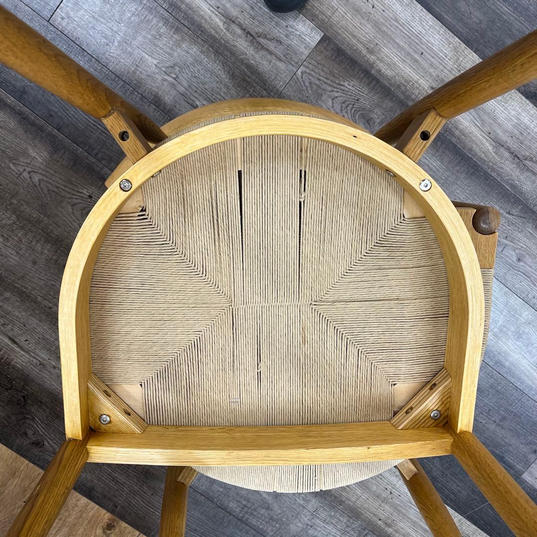 IDC大塚家具 オーク材　ペーパーコード ダイニングチェア M04C3