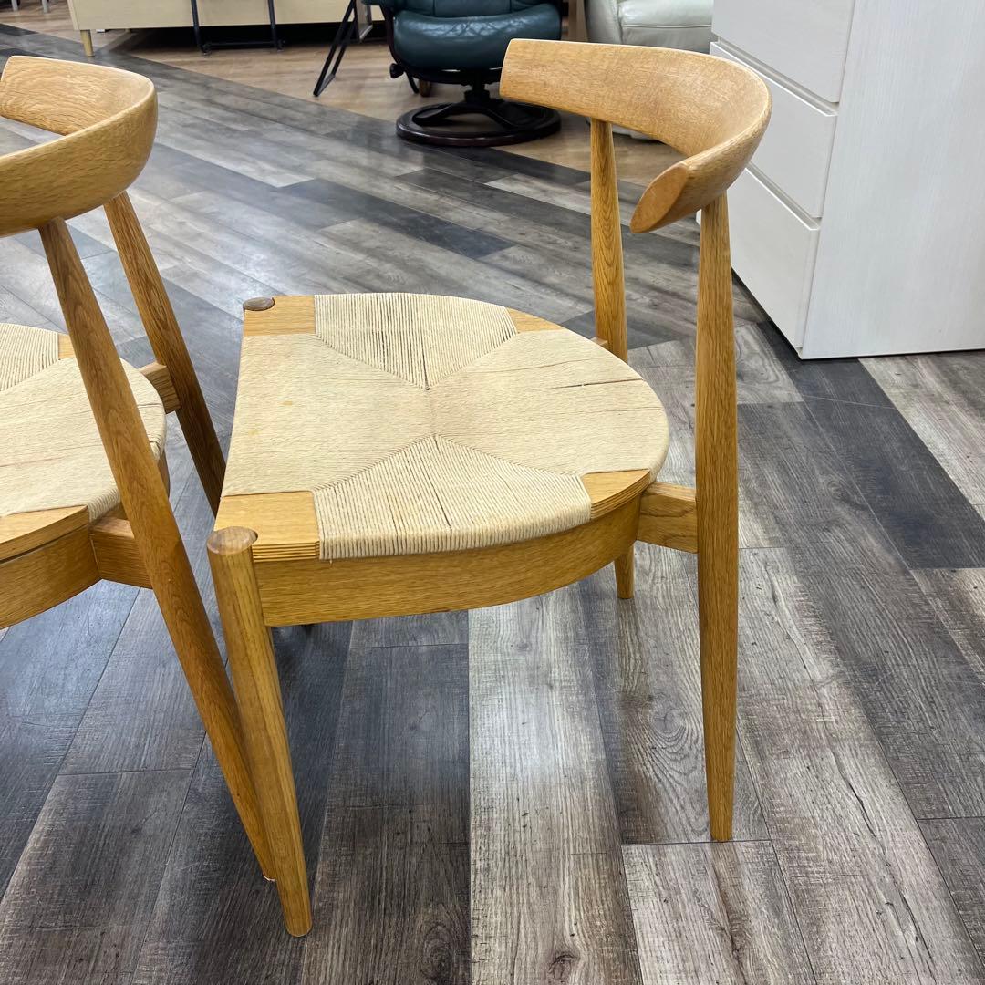 IDC大塚家具 オーク材　ペーパーコード ダイニングチェア M04C3