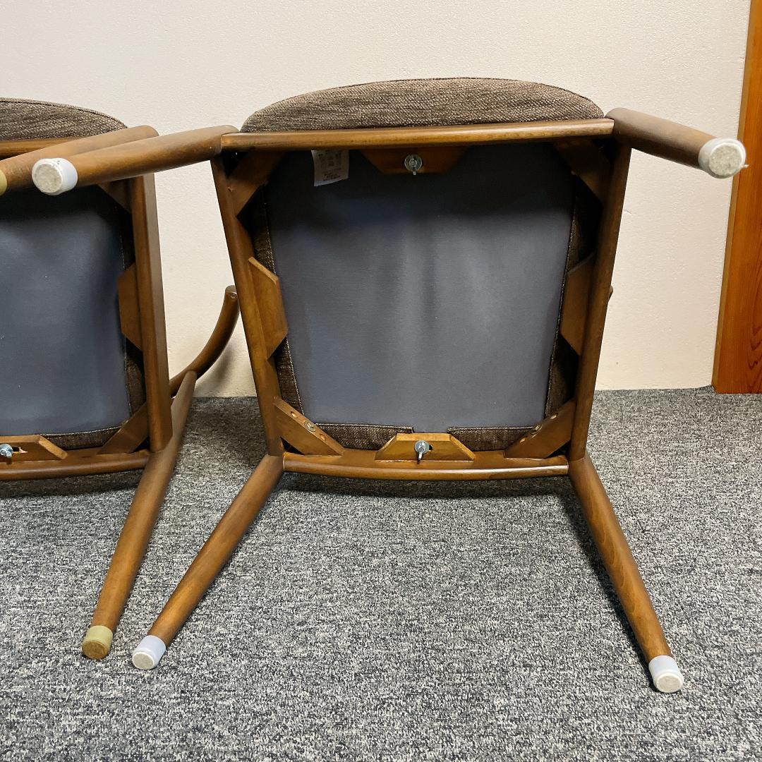 【希少ブラウン✨】ニトリ NコレクションC-01D ダイニングチェア　2脚