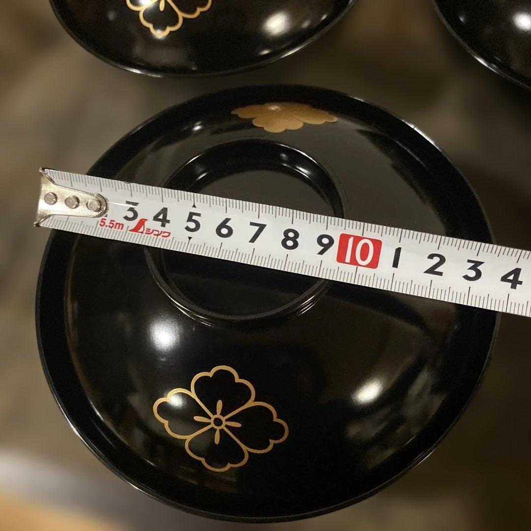 茶道具　輪島塗　煮物椀　懐石道具　5個　大振り