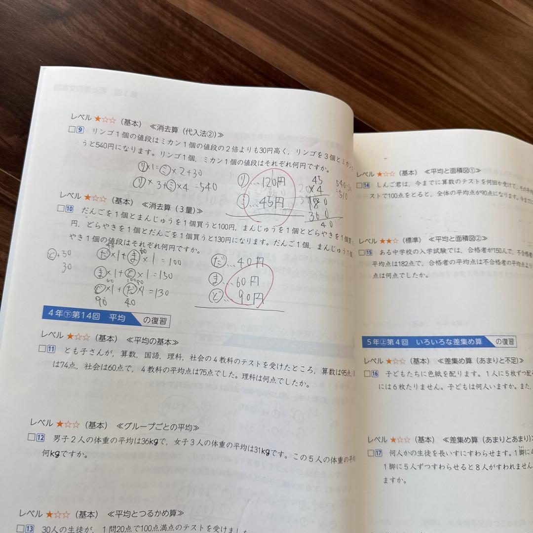予習シリーズ6年 上