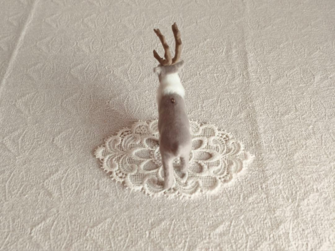 【まーちゃんさま】ornament ❀ * グレーのステキなトナカイさん