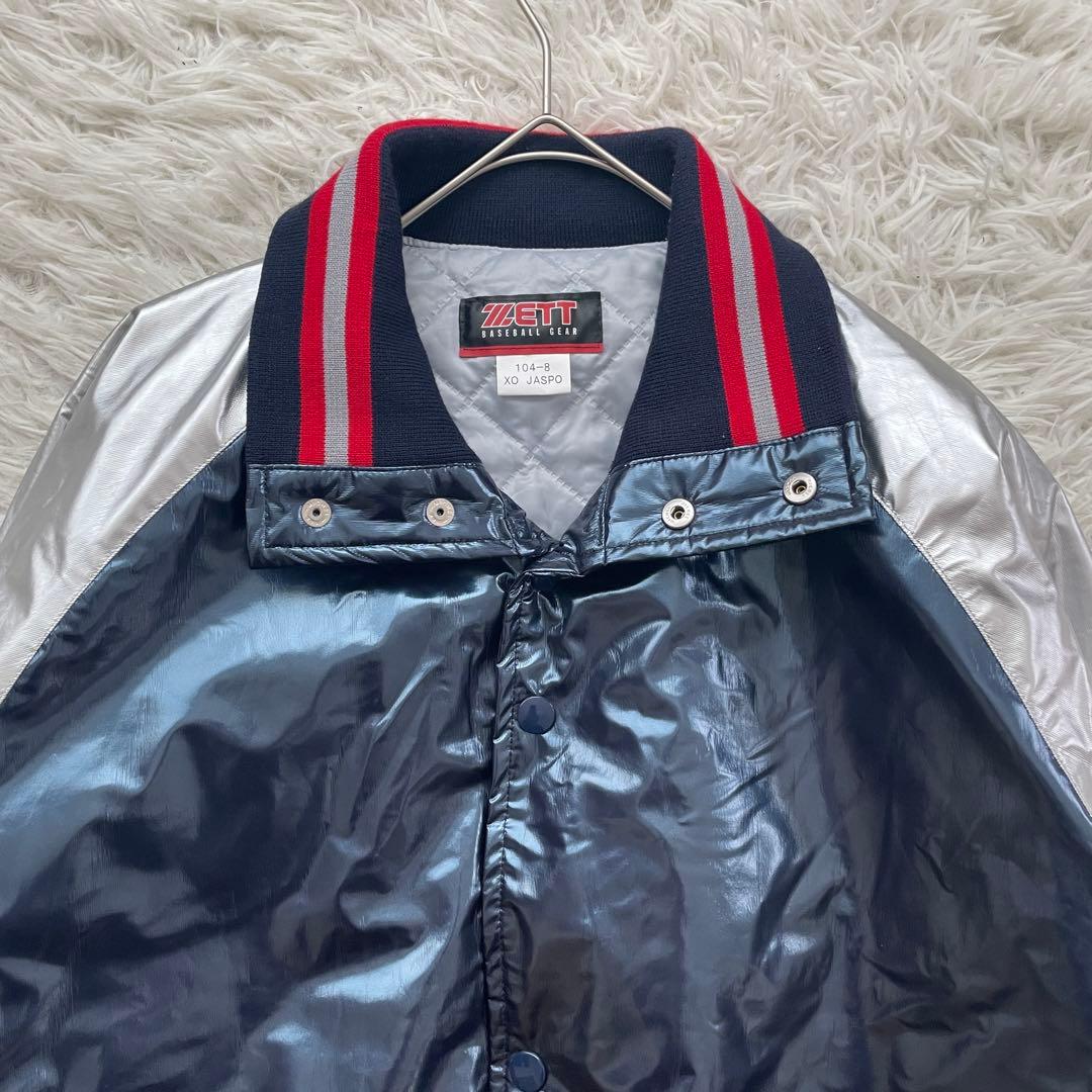 ZETT ハイネック　ナイロン　ジャケット　大きいサイズ　グランドコート　光沢