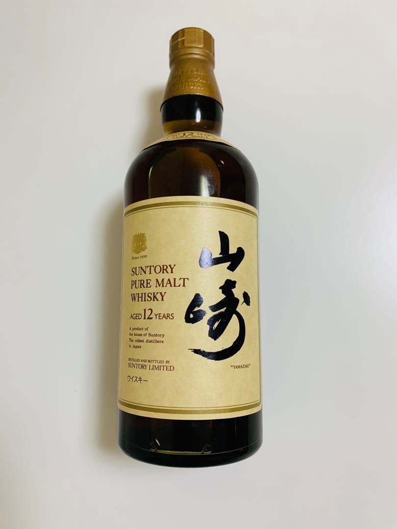 サントリーピュアモルトウィスキー（山崎）12年　木箱付き