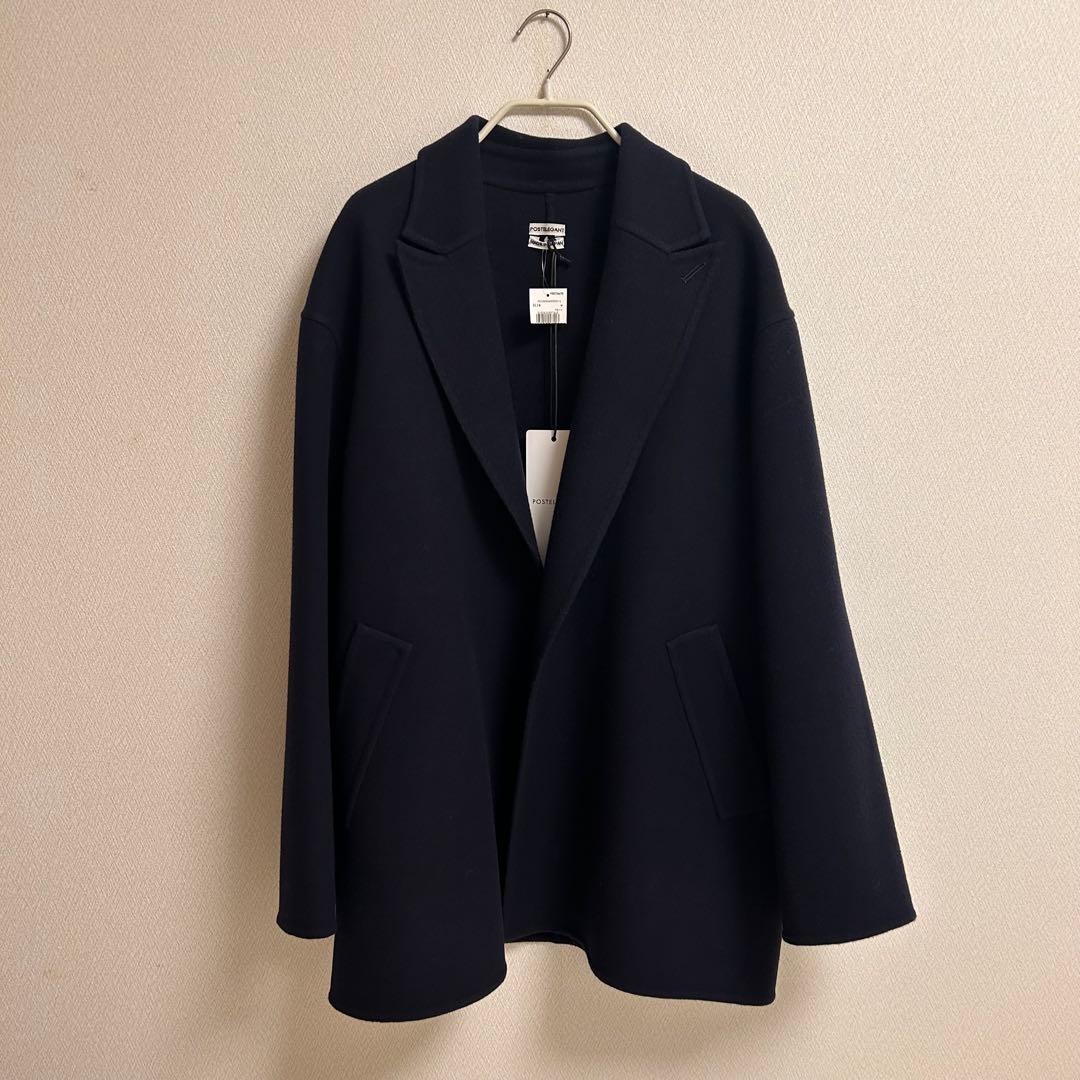 新品タグ付POSTELEGANT ポステレガント　ウールリバー ショートコート