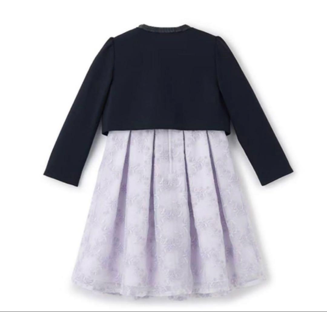 新品 petit main プティマイン 130 フォーマル 入学式 卒園式 紫