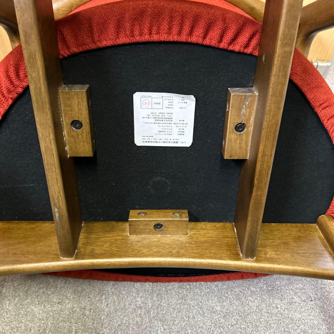 ダイニングチェア KIRITSU 起立木工 CAチェア 400CH-赤