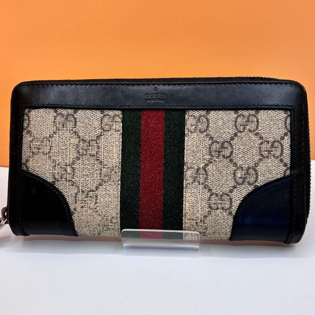 【美品✨】グッチ 長財布 シェリーライン GGスプリーム オフィディア