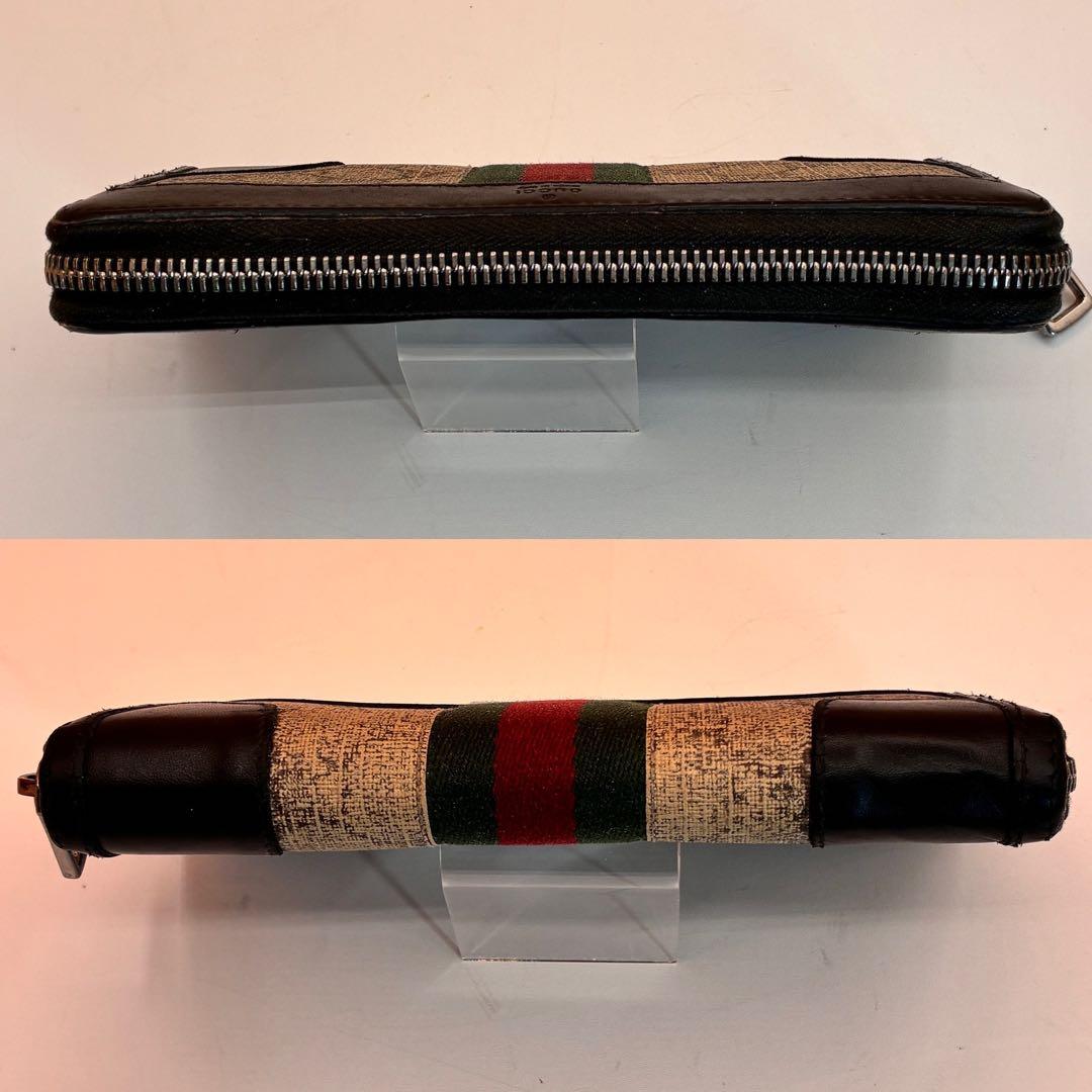 【美品✨】グッチ 長財布 シェリーライン GGスプリーム オフィディア