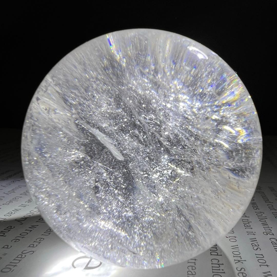 ✨透明度とレインボーの共演✨レインボー ヒマラヤ水晶 水晶 丸玉 天然石 原石