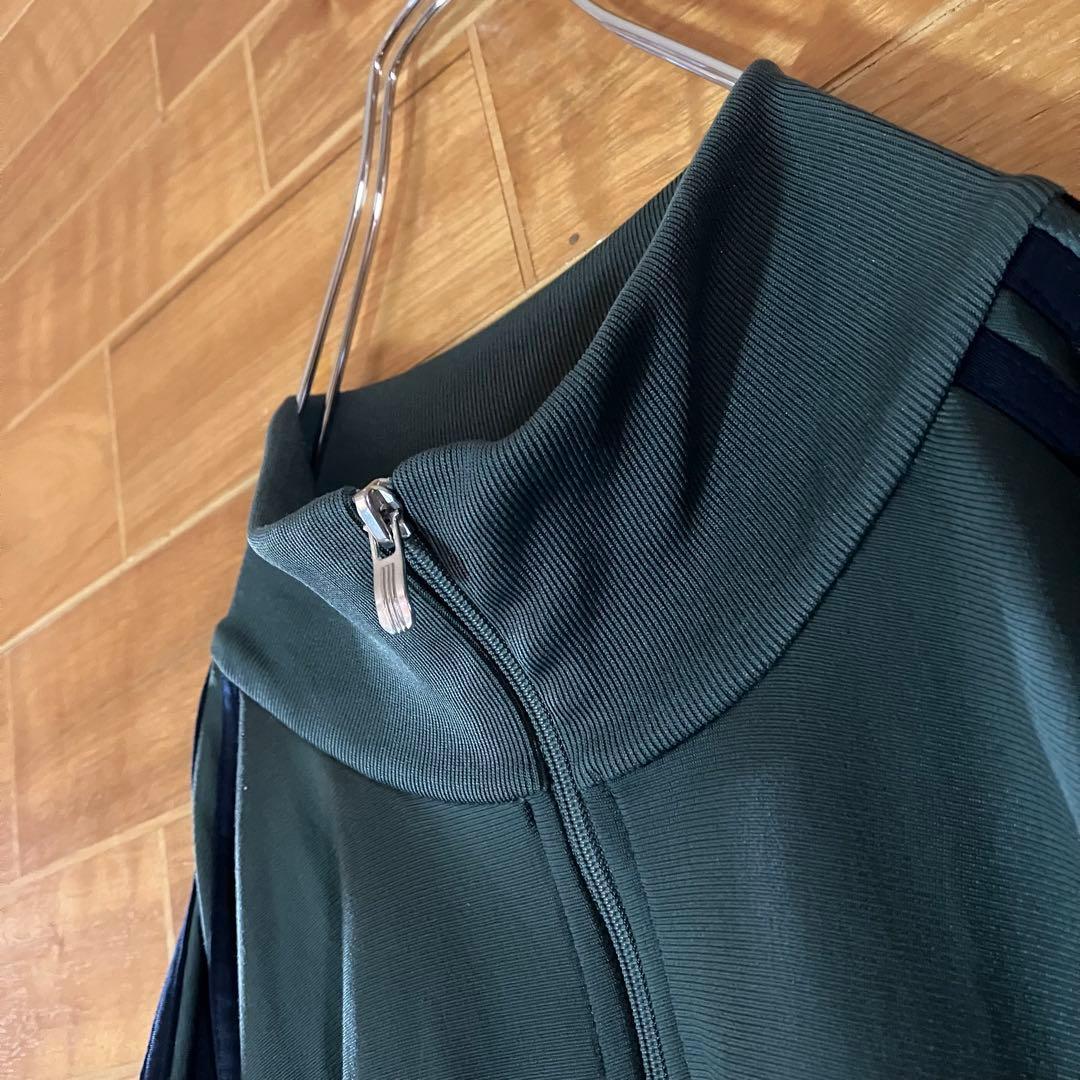 【希少カラー】adidas トラックジャケット　ジャージ　緑　ハイネック　3XO