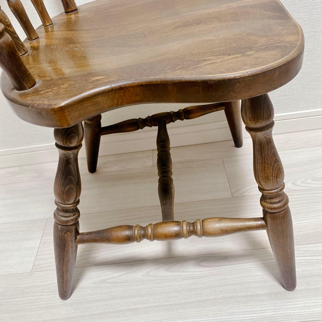 職人仕上げ ウィンザーたチェア 削り出し ろくろ挽き ヴィンテージ アンティーク