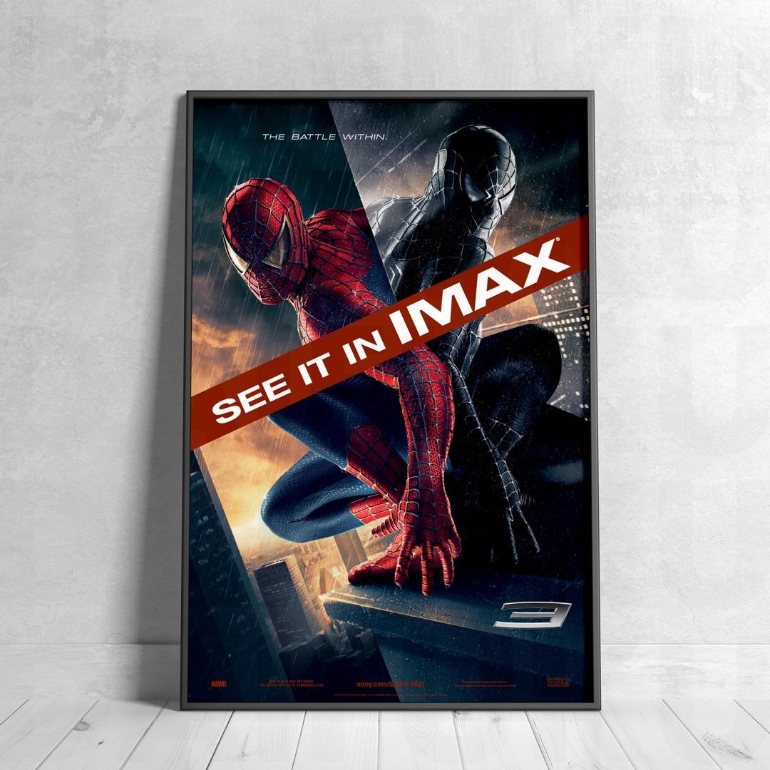 【映画館用両面ポスター】スパイダーマン3 IMAXバージョン（特殊印刷）希少
