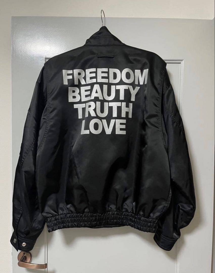 VAQUERA 21SS スローガンボンバージャケット