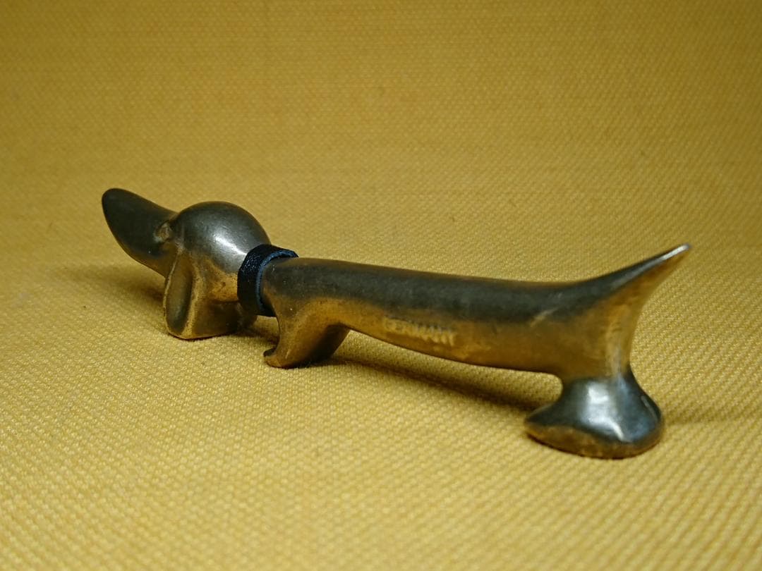 ビンテージ　犬　銅製　ドイツ　置物　インテリア　工芸品　美術品　A2711